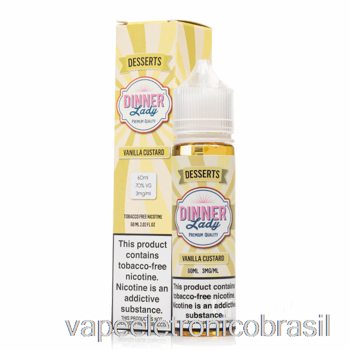 Creme De Baunilha Vape Vaporesso - Vape Dining Lady - 60ml 0mg